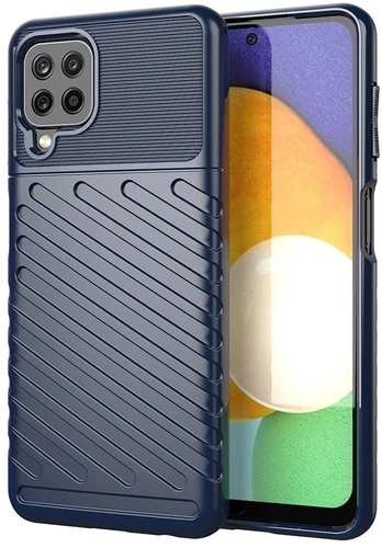 Hurtel Thunder Case TPU dėklas Galaxy A22 4G – mėlynas