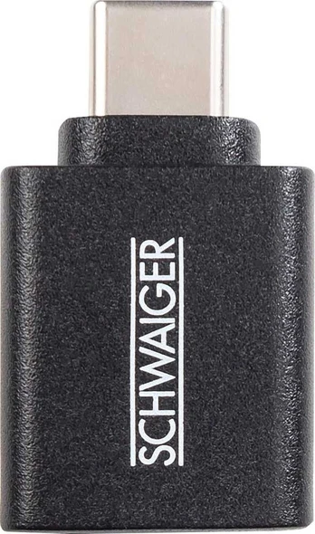 Adapteris USB Schwaiger CAU310 USB-A - USB-C Juodas (CAU310 533)