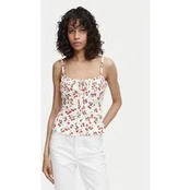 Guess Marškinėliai W6YH97 W4497 Balta Regular Fit