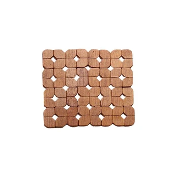 bambukinis puodo padelis, Varinės monetos kvadratas 15x15cm