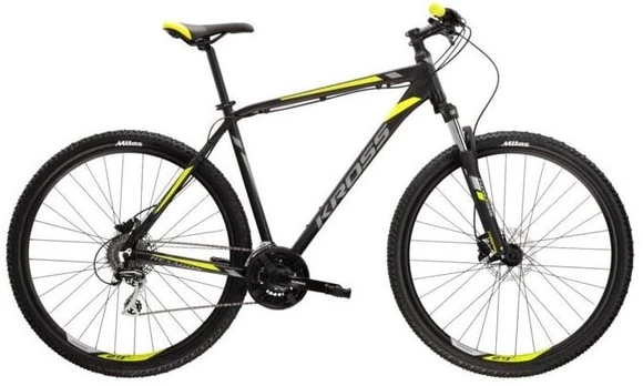 Dviratis kalnų Kross Hexagon 5.0, 27 ", XS rėmas, juodas/geltonas