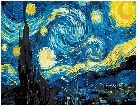 Omaart Vincent van Gogh, The starry night