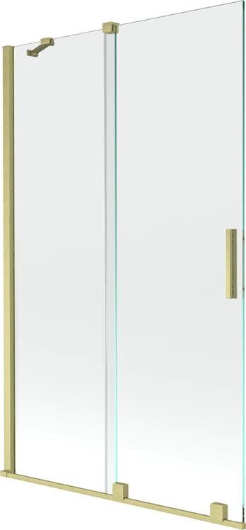 Gold Vonios sienelė Mexen Velar II, Brushed auksinis, 110 x 150 cm