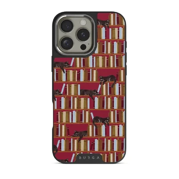 Ex Libris - iPhone 16 Pro Max Case, Elite Dark (MagSafe) / Silver