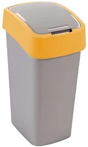 Šiukšliadėžė Flip Bin 25 L Curver sidabro/oranžinė