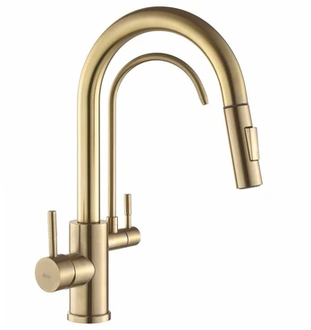 Virtuvinis maišytuvas Rea Eco Fresh, Brushed Gold