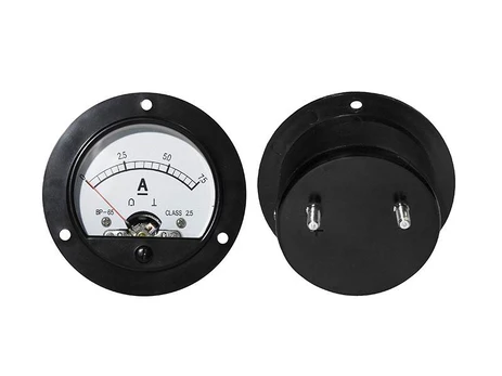 Blow Analoginis ampermetras apvalus 7.5 A