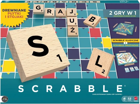 „Mattel Scrabble“ medinės plytelės (JGR65)