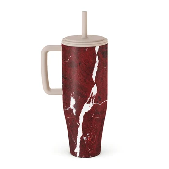 Iconic Red Ruby - Marble All Day Leakproof Tumbler