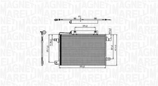 Kondensatorius, oro kondicionierius MAGNETI MARELLI 350203745000