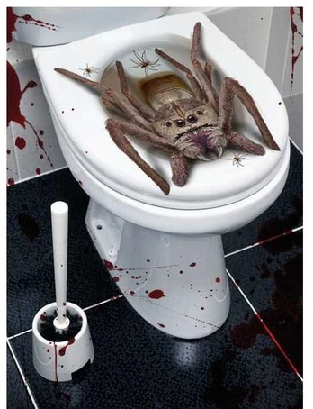 Fiesta Edderkop toilet dekoration