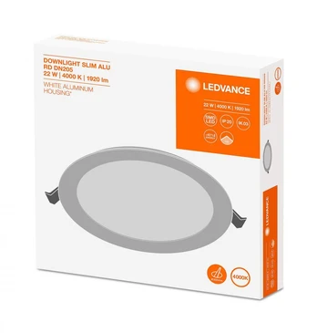 Osram Įleidžiama panelė SLIM ALU 205 22 W 4000 K WT