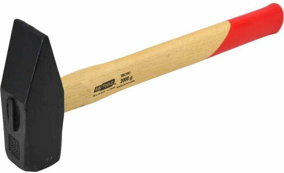 AW-Tools AWTOOLS LOCKWORK PLAKTUKAS 2,0kg MEDINĖ RANENENA Juodas LINE
