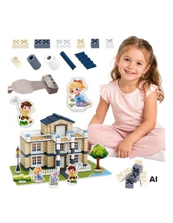WOOPIE Construction Set Building with Bricks Residence Dream House 311 pcs Bricks