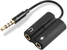 Adapteris Sharkoon PMP35 3.5 mm, 3.5 mm x 2, 0.12 m kaina