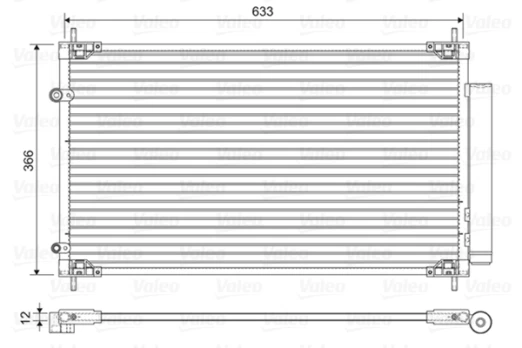 VALEO VAL822604 Air conditioning condenser