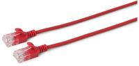 MicroConnect U/UTP CAT6A Slim 1.5M Raudona Unshielded Network Cable,