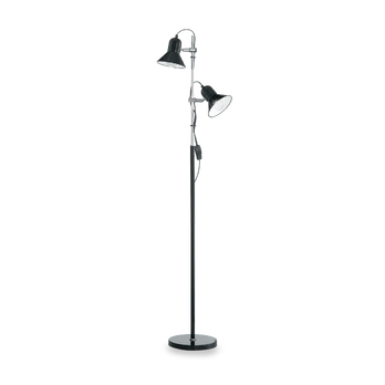 Floor lamp with 2 lights POLLY, E27, juodas