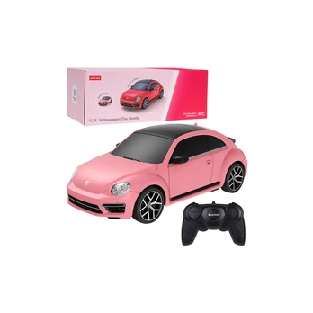Volkswagen Beetle UV Sensitive Remote Controlled RC Car Rožinė Rastar 1:24
