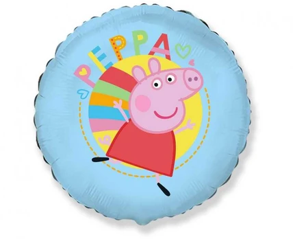 Peppa Pig mėlynas folijos balionas 48 cm (WP)