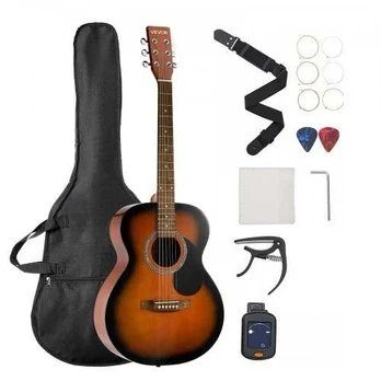 Drednoto akustinė gitara su priedais, 40 cm