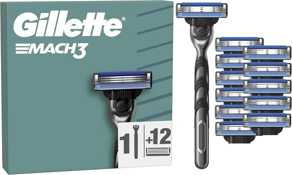 Skutimosi rinkinys Gillette Mach3, 12 vnt