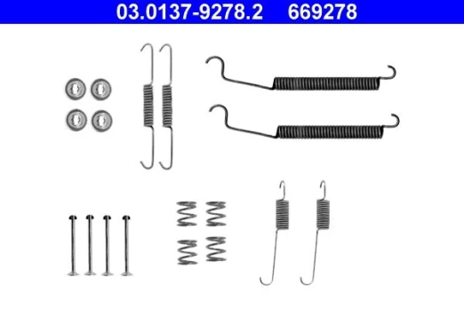 ATE 03.0137-9278.2 Brake shoe fitting kit