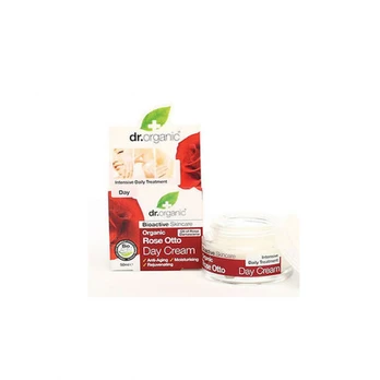 Veido kremas Dr. Organic Rose Otto, 50 ml, moterims