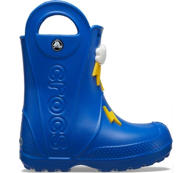Crocs™ Handle It Lightning Bolt Rain Boot Kid’s Blue Bolt - 35