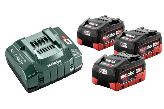 METABO AKUMULIATORIUS 3 x 5,5 Ah LIHD + ASC 145 Įkroviklis