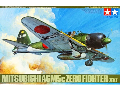 Konstruktorius Tamiya - Mitsubishi A6M5c Zero Fighter (Zeke), 1/48, 61027