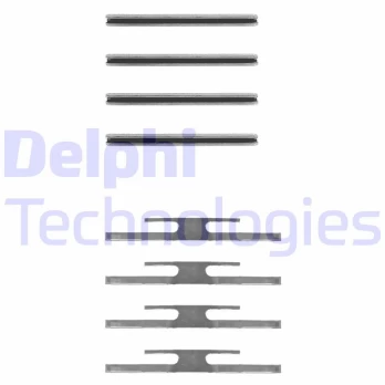 Priedų komplektas, diskinių stabdžių trinkelės DELPHI LX0035
