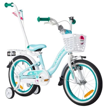 Dviratis Karbon Kitty 16 turquoise-white