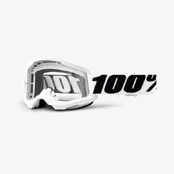 100% Strata 2 Mx akiniai balti, permatomas stiklas kaina
