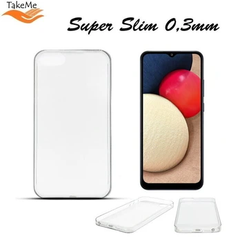 iLike - Samsung Galaxy A02s (A025F) Silikoninis dėklas Skaidrus