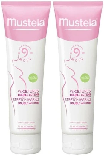 Kūno kremas Mustela Stretch Marks Double Action, 500 ml, 2 vnt.
