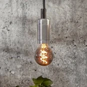 LED lempa P45 E14 3W 1800K dūminė pilka