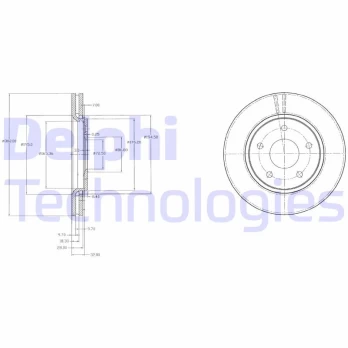 DELPHI BG4212 Brake Disc