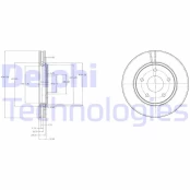 DELPHI BG4212 Brake Disc kaina