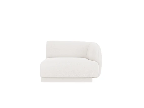 Modulinis sofas dešinysis, Miley, 1 sėdynė, 90x90x70, baltas