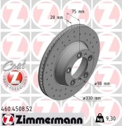 Stabdžių diskas ZIMMERMANN 460.4508.52 kaina