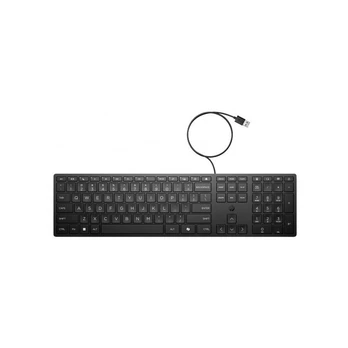 HP 320K USB Wired Keyboard - Black - US ENG
