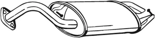 Galinis duslintuvas BOSAL 228-489 kaina