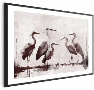 Artgeist Plakatas - Herons Painted in Ink