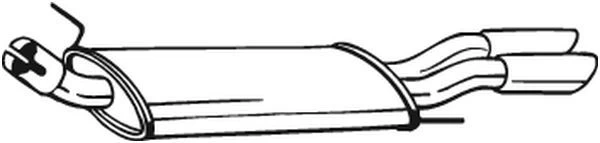 Galinis duslintuvas BOSAL 233-731