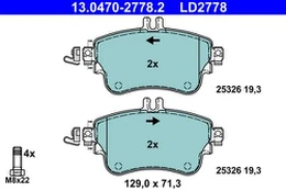 ATE 13.0470-2778.2 Brake pad set