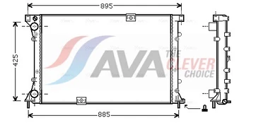 Variklio radiatorius RT2313 AVA
