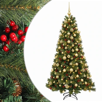Dirbtinė kalėdinė eglutė su rutuliuku 180 cm 300 LED