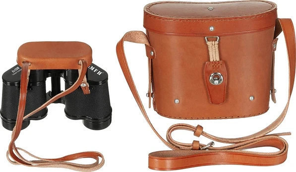 MFH Binocular 8 x 30 juodas with leather case