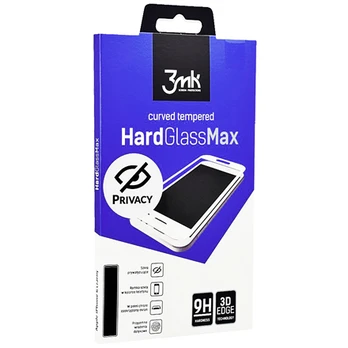 3MK HardGlass Max Privacy Screen protector, Apple, iPhone 6S Plus, Tempered Glass, Transparent/Juodas